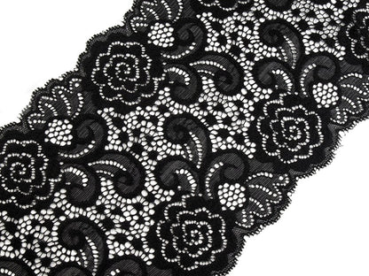 Liseré en dentelle élastique, largeur 15 cm