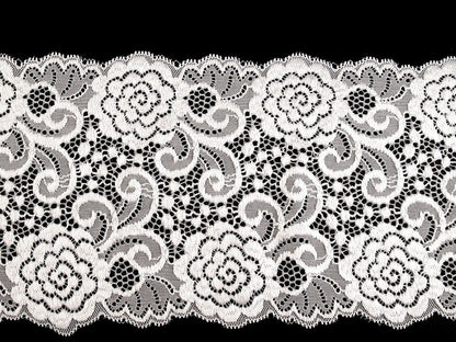 Liseré en dentelle élastique, largeur 15 cm