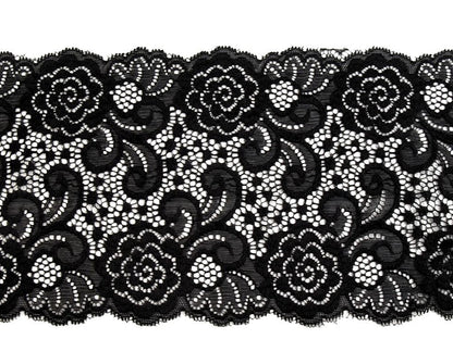Liseré en dentelle élastique, largeur 15 cm
