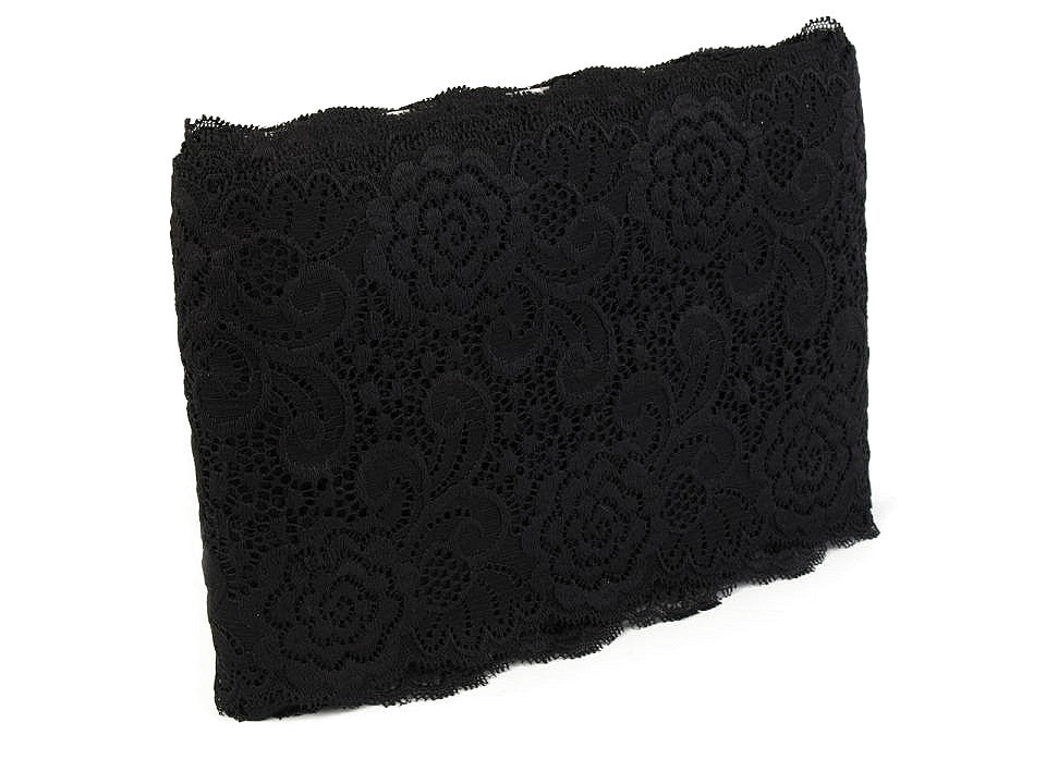 Liseré en dentelle élastique, largeur 15 cm
