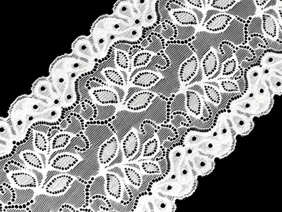 Dentelle élastique, largeur 16 cm