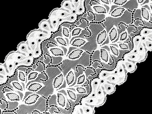 Dentelle élastique, largeur 16 cm