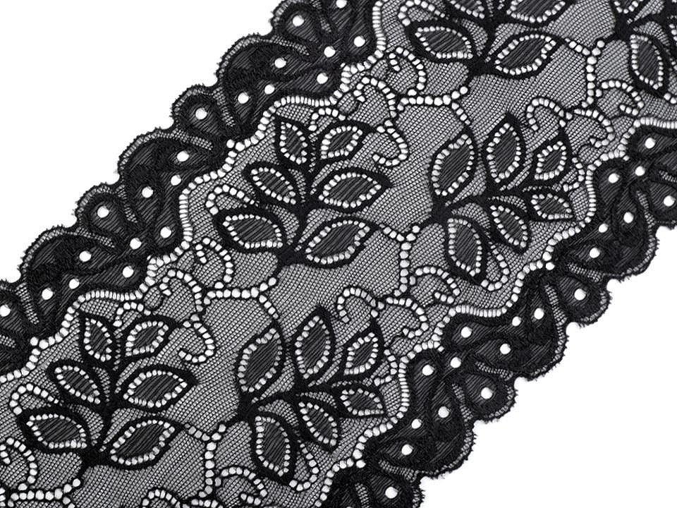 Dentelle élastique, largeur 16 cm