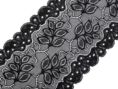 Dentelle élastique, largeur 16 cm
