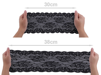 Dentelle élastique, largeur 16 cm