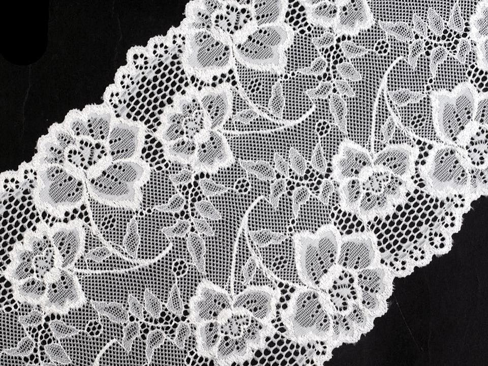 Dentelle élastique, largeur 18,5 cm