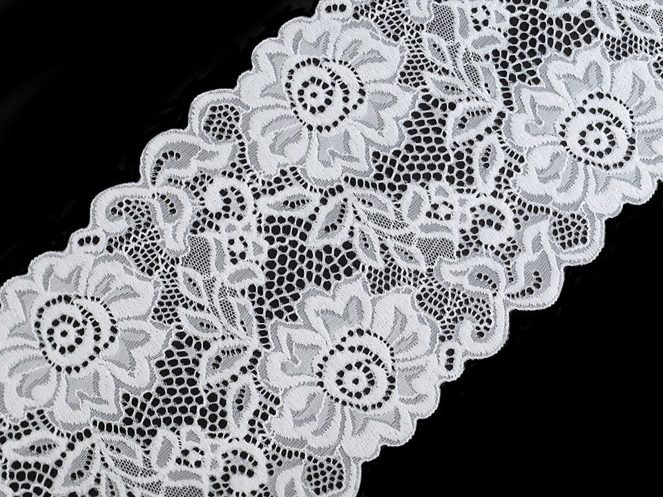 Dentelle élastique, largeur 14 cm