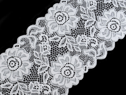 Dentelle élastique, largeur 14 cm