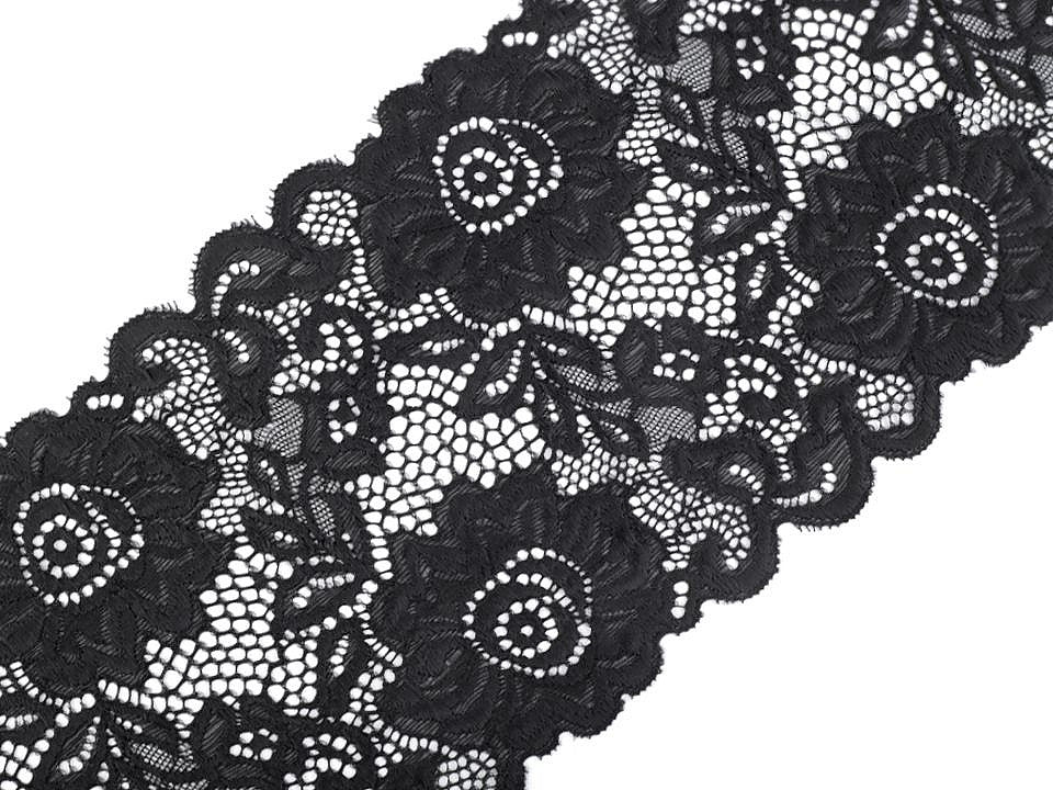 Dentelle élastique, largeur 14 cm