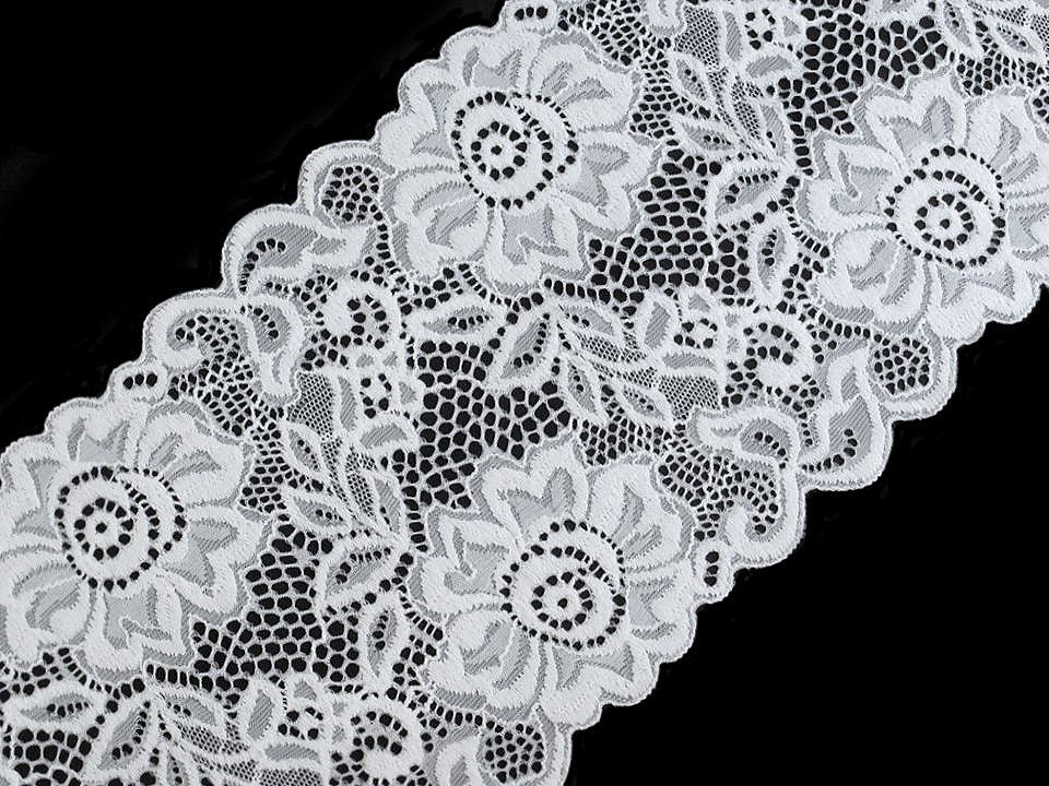 Dentelle élastique, largeur 14 cm
