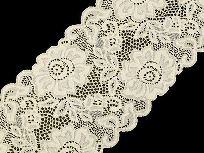 Dentelle élastique, largeur 14 cm