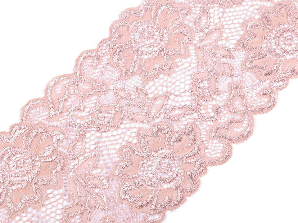 Dentelle élastique, largeur 14 cm