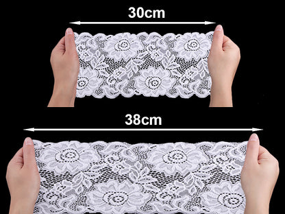 Dentelle élastique, largeur 14 cm