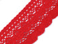 Bobine de liseré de dentelle en coton, largeur 75 mm - 1m