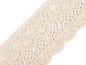 Bobine de liseré de dentelle en coton, largeur 75 mm - 1m