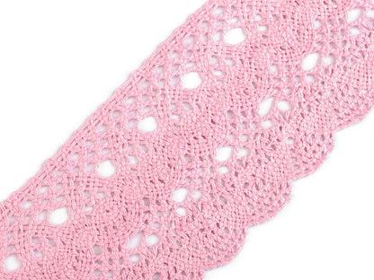 Bobine de liseré de dentelle en coton, largeur 75 mm - 1m