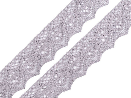 Dentelle en coton, largeur 46 ; 56 mm - 1m