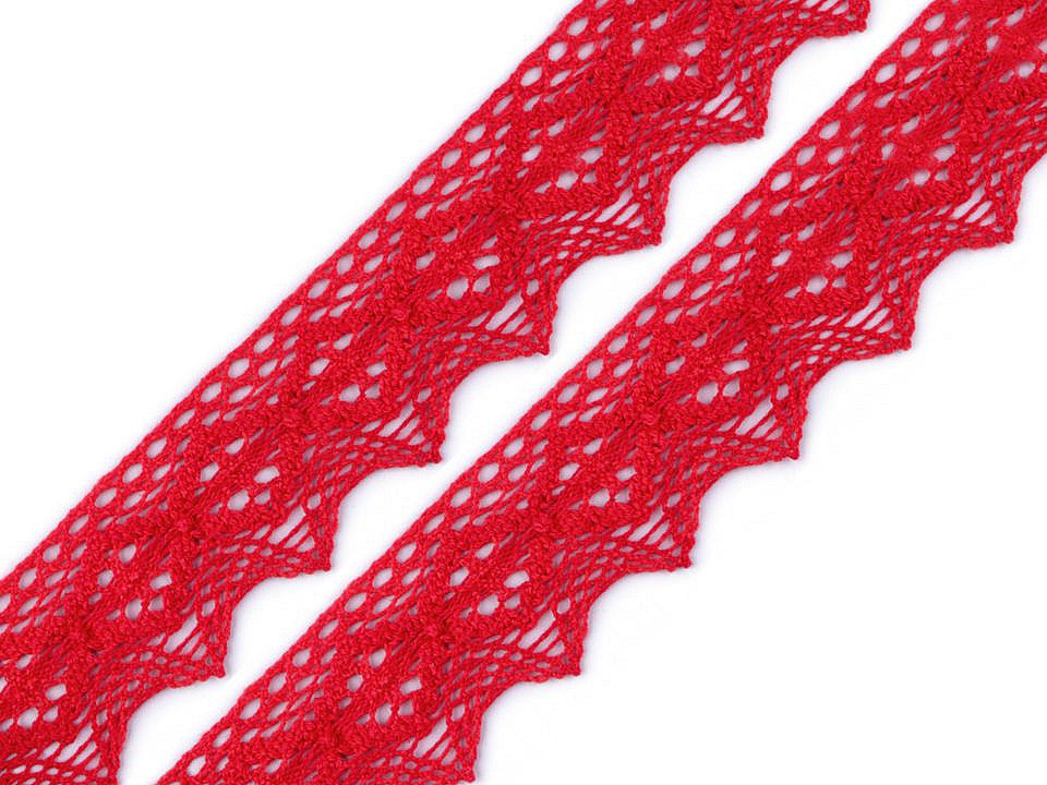 Dentelle en coton, largeur 46 ; 56 mm - 1m