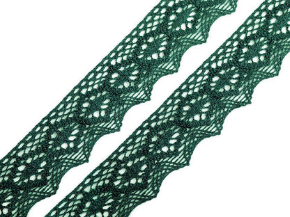 Dentelle en coton, largeur 46 ; 56 mm - 1m