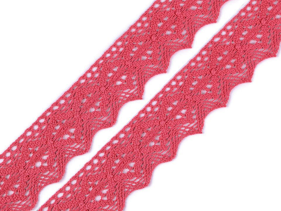 Dentelle en coton, largeur 46 ; 56 mm - 1m
