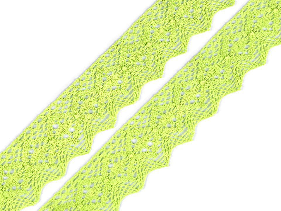 Dentelle en coton, largeur 46 ; 56 mm - 1m