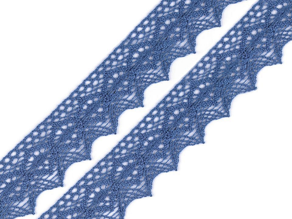 Dentelle en coton, largeur 46 ; 56 mm - 1m