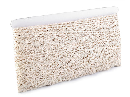 Dentelle en coton, largeur 46 ; 56 mm - 1m