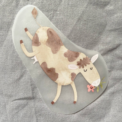 Hannahs Firlefanz - Patch thermocollant vache, patch pour enfants, cadeau