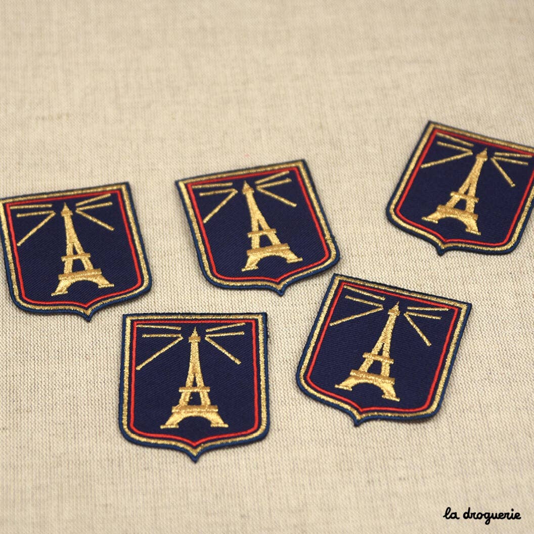 LA DROGUERIE - Ecusson Blason Tour Eiffel 68 mm