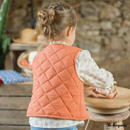 Patron couture du gilet matelassé enfant Arlington