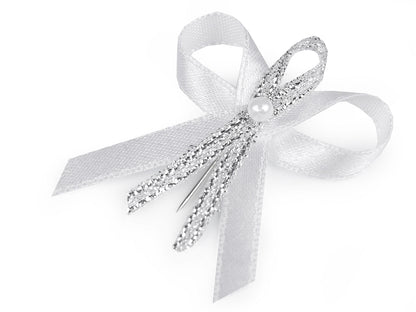 Noeud de ruban de mariage en satin, largeur 35 mm