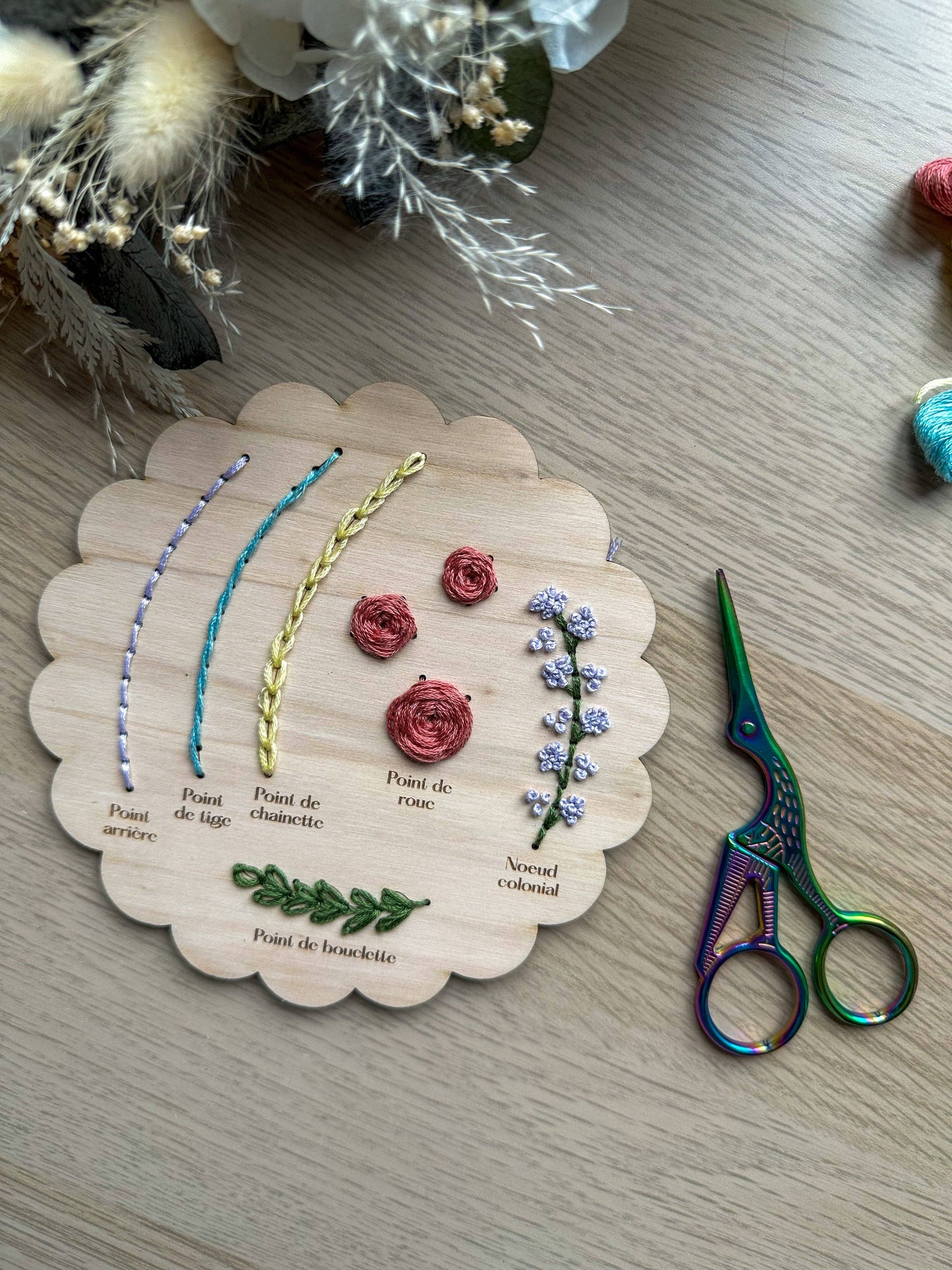 Kneckes & Compagnie - Kit de broderie base d’apprentissage festonné