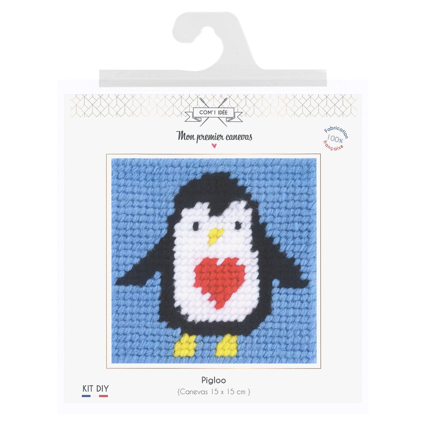 Kit canevas soudan | Pigloo le pingouin