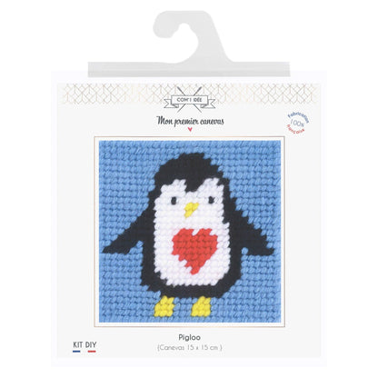 Kit canevas soudan | Pigloo le pingouin