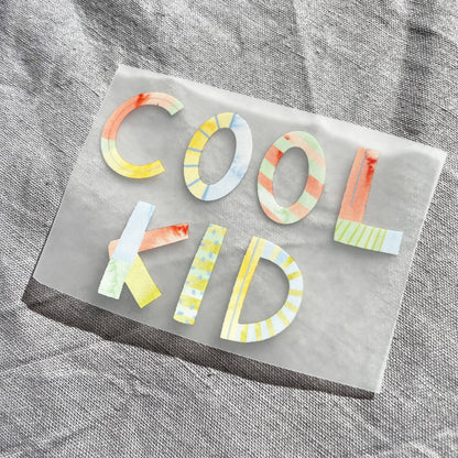 Hannahs Firlefanz - Image thermocollant Cool Kid, patch à repasser, idée cadeau