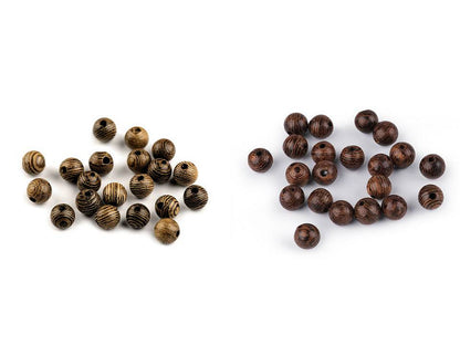 Perles en bois, Ø 6 mm - 30pc