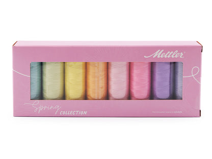 Set de fils en coton, Silk-finish Mettler, 8 x 150 m - 1set