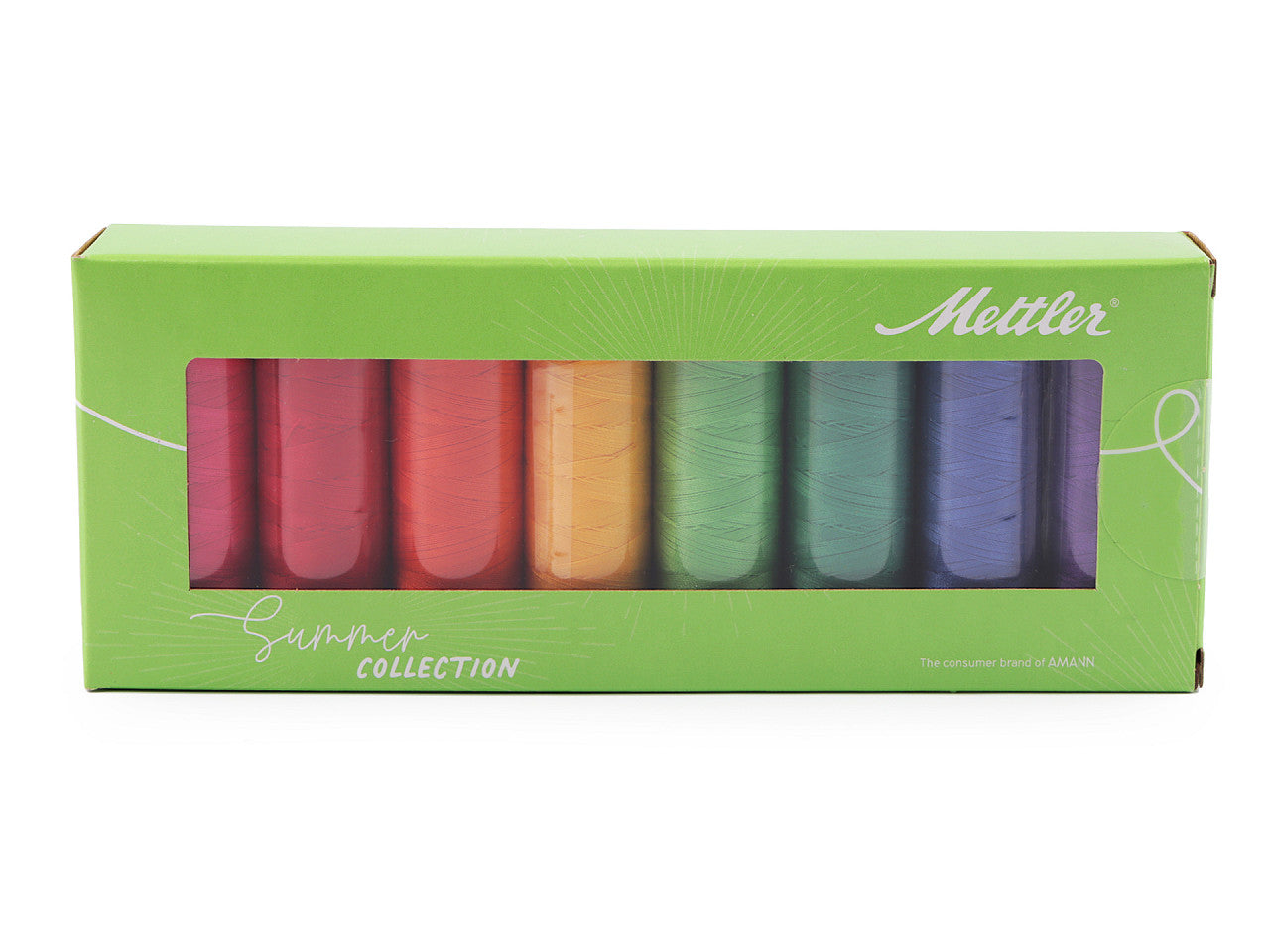 Set de fils en coton, Silk-finish Mettler, 8 x 150 m - 1set