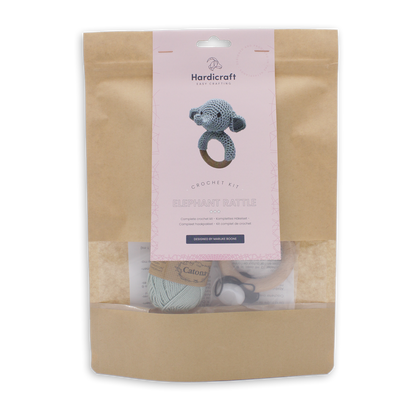Hardicraft - Kit de crochet à faire soi-même - Hochet Elephant