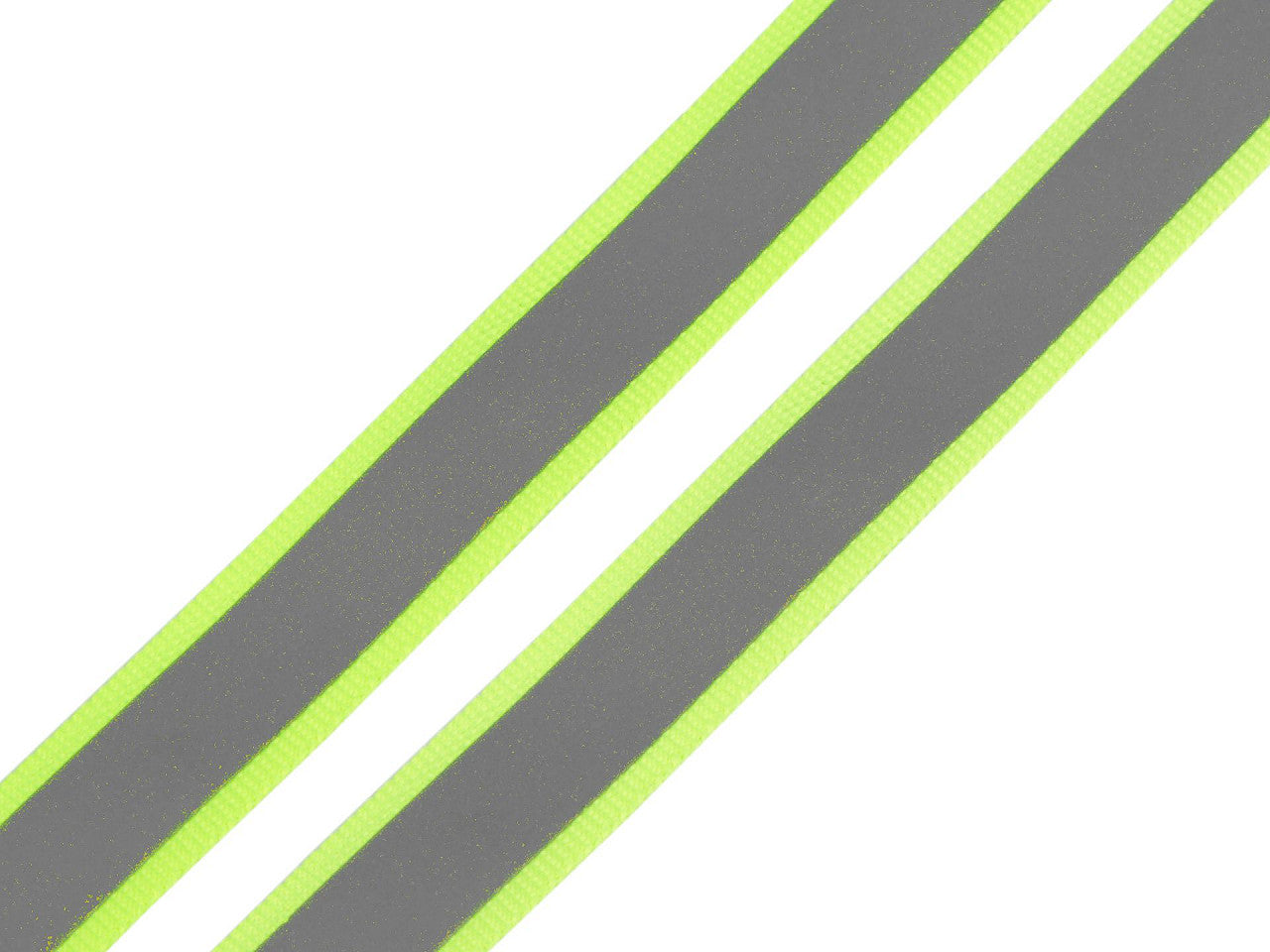 Bande de sangle réfléchissante, largeur 15 mm, sur tissu