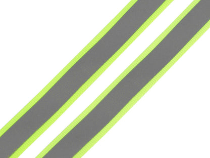 Bande de sangle réfléchissante, largeur 15 mm, sur tissu