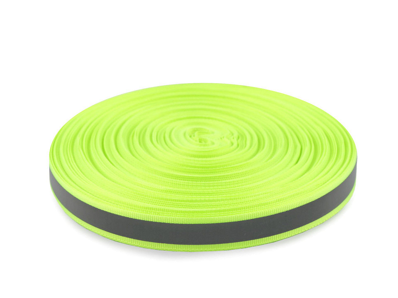 Bande de sangle réfléchissante, largeur 15 mm, sur tissu