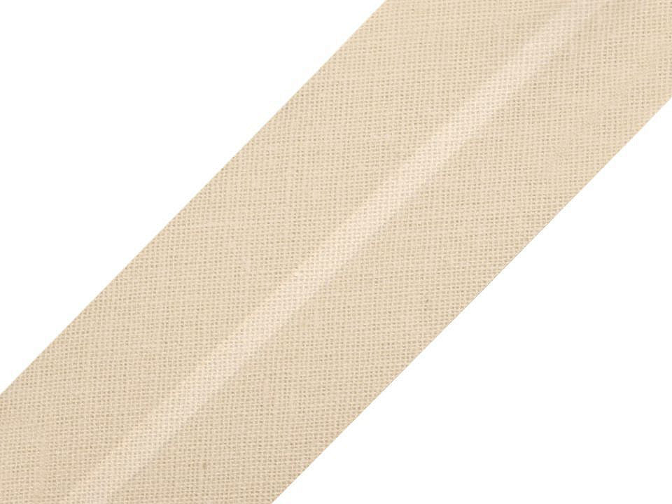 Biais simple en coton, largeur 30 mm