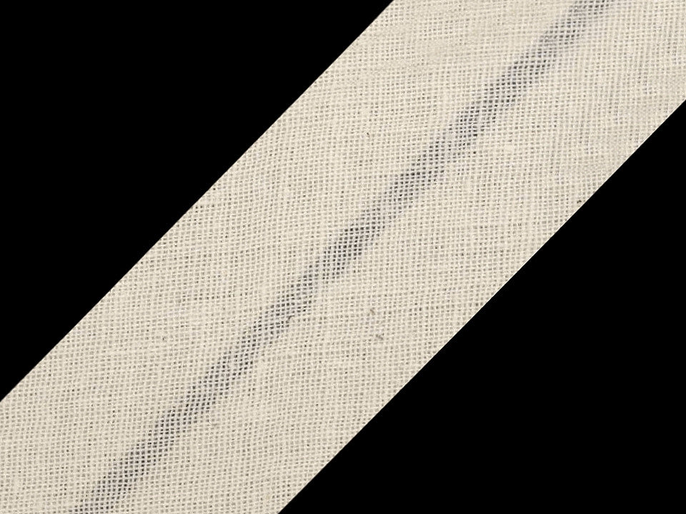 Biais simple en coton, largeur 30 mm