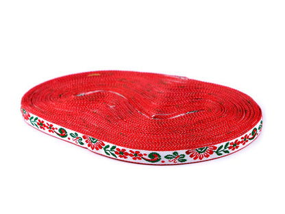Ruban tapisserie jacquard Folklorique, largeur 10 mm - 6.9m