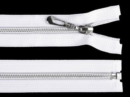 FAG en nylon avec dents argentées, No 7, longueur 50 cm
