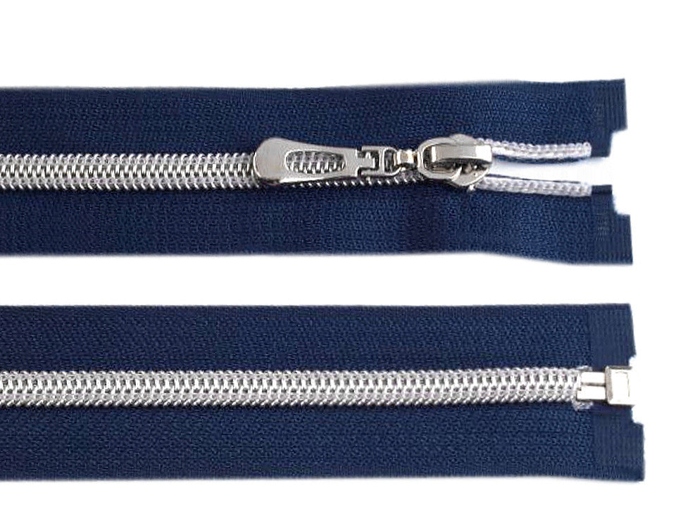 FAG en nylon avec dents argentées, No 7, longueur 70 cm