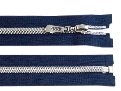 FAG en nylon avec dents argentées, No 7, longueur 70 cm