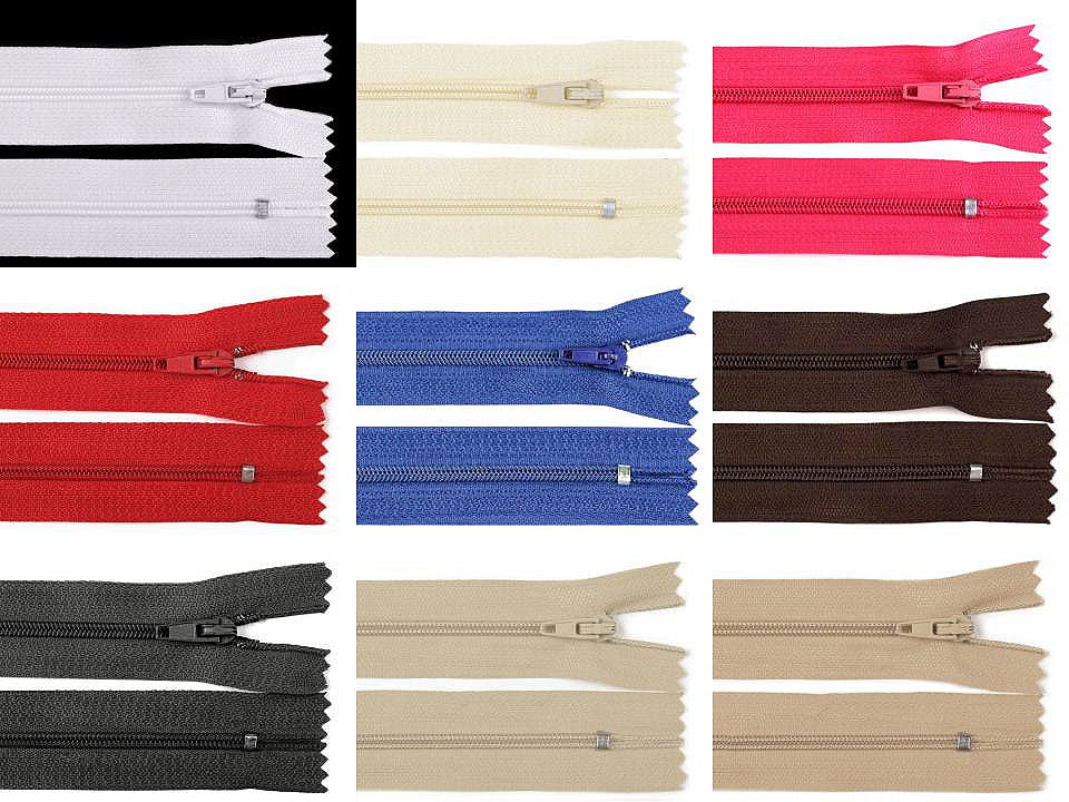 FAG en nylon No 3, longueur 20 cm, verrouillage automatique