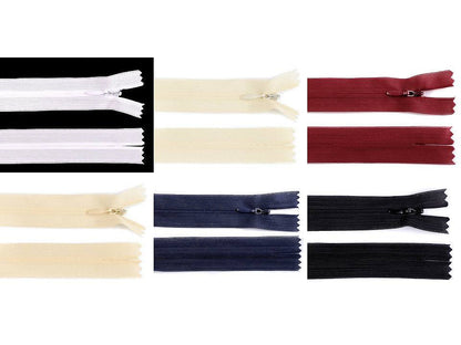 FAG invisible en nylon No 3, longueur 35 cm, Dederon